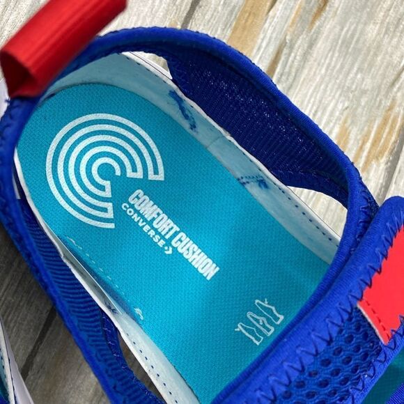 Little Kid Chuck Taylor Ultra Low Top Velcro Strap Breathable Summer Shoe Size 2 - Picture 6 of 9